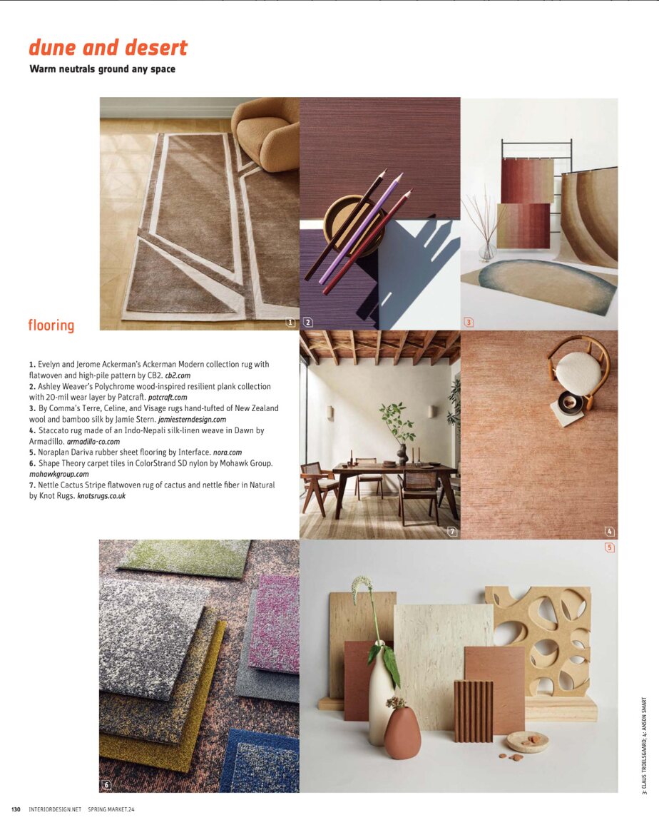 Interior Design Magazine Spring 2024 interior page scan